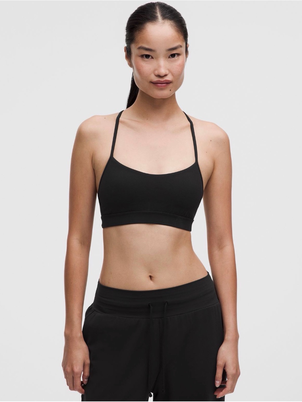 Lululemon Flow Y Bra Nulu Black Sports Bra